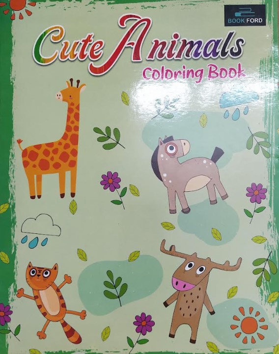 CUTE ANIMALS COLORING BOOK